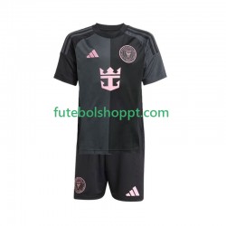 Camisola Júnior Inter Miami Alternativa Equipamento 2025 Manga Curta
