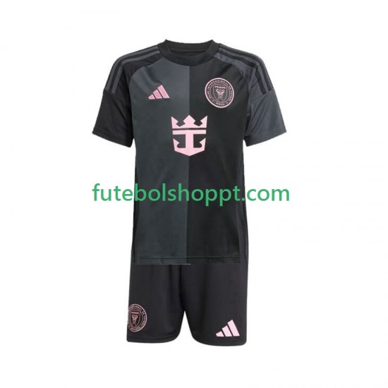 Camisola Júnior Inter Miami Alternativa Equipamento 2025 Manga Curta