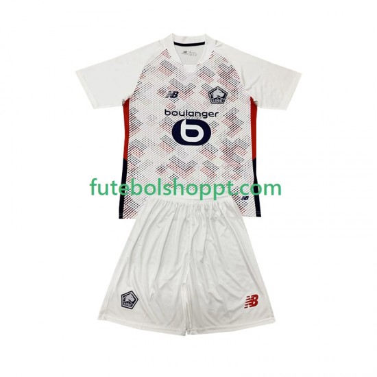 Camisola Júnior LOSC Lille Alternativa Equipamento 2024-2025 Manga Curta