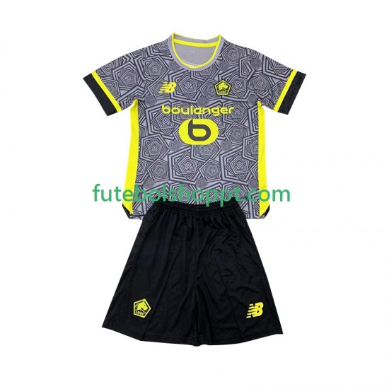 Camisola Júnior LOSC Lille Terceiro Equipamento 2024-2025 Manga Curta