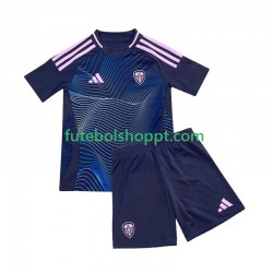 Camisola Júnior Leeds United Terceiro Equipamento 2024-2025 Manga Curta