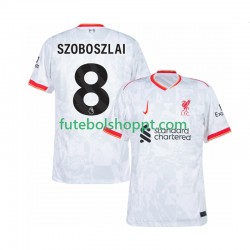 Camisola Homem Liverpool Szoboszlai 8 Terceiro Equipamento 2024-2025 Manga Curta Camisola Homem Liverpool Szoboszlai 8 Terceiro Equipamento 2024-2025 Manga Curta