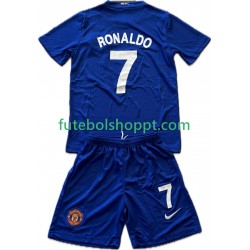 Camisola Júnior Manchester United Cristiano Ronaldo 7 2009 Retro Terceiro Equipamento 2008 Manga Curta
