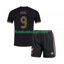 Camisola Júnior México Raul Jimenez 9 Gold Cup Principais Equipamento 2025 Manga Curta