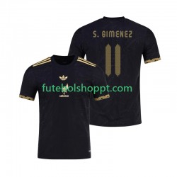 Camisola Homem México Santiago Gimenez 11 Gold Cup Principais Equipamento 2025 Manga Curta