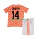 Camisola Júnior Países Baixos Cruyff 14 1988 Retro Principais Equipamento Manga Curta
