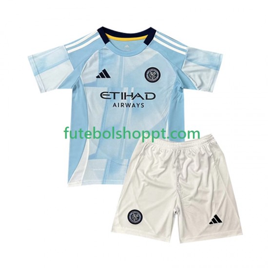 Camisola Júnior New York City FC Principais Equipamento 2025 Manga Curta