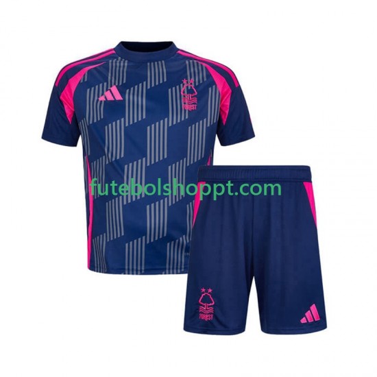 Camisola Júnior Nottingham Forest Alternativa Equipamento 2024-2025 Manga Curta