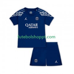 Camisola Júnior Paris Saint-Germain Quarto Equipamento 2024-2025 Manga Curta Camisola Júnior Paris Saint-Germain Quarto Equipamento 2024-2025 Manga Curta