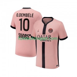 Camisola Homem Paris Saint-Germain Ousmane Dembele 10 Terceiro Equipamento 2024-2025 Manga Curta