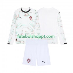 Camisola Júnior Portugal Alternativa Equipamento 2025 Manga Comprida