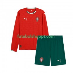 Camisola Júnior Portugal Principais Equipamento 2025 Manga Comprida