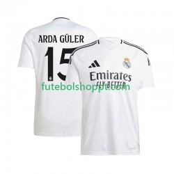 Camisola Homem Real Madrid ARDA GuLER 15 Principais Equipamento 2024-2025 Manga Curta