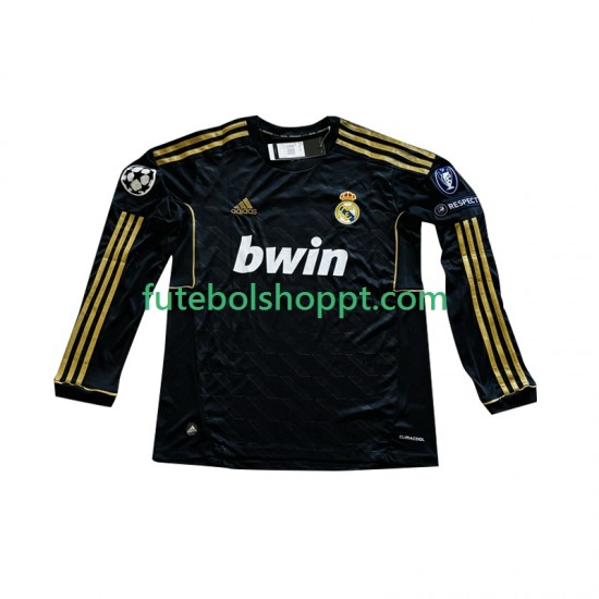 Camisola Homem Real Madrid Cristiano Ronaldo 7 -2012 Alternativa Equipamento 2011 Manga Comprida