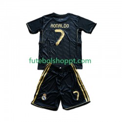 Camisola Júnior Real Madrid Cristiano Ronaldo 7 2012 Retro Alternativa Equipamento 2011 Manga Curta