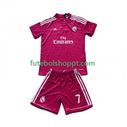 Camisola Júnior Real Madrid Cristiano Ronaldo 7 2014 2015 Retro Alternativa Equipamento Manga Curta