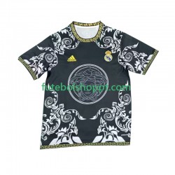 Camisola Homem Real Madrid Versace Black Edition Principais Equipamento 2024-2025 Manga Curta