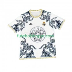 Camisola Homem Real Madrid Versace White Edition Principais Equipamento 2024-2025 Manga Curta