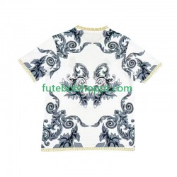 Camisola Homem Real Madrid Versace White Edition Principais Equipamento 2024-2025 Manga Curta