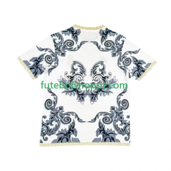Camisola Homem Real Madrid Versace White Edition Principais Equipamento 2024-2025 Manga Curta