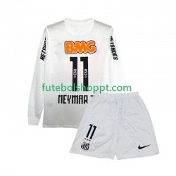 Camisola Júnior Santos FC Neymar JR 11 2012 Retro Principais Equipamento 2011 Manga Comprida