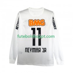 Camisola Homem Santos FC Neymar JR 11 2012 Retro Principais Equipamento 2011 Manga Comprida