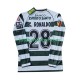 Camisola Homem Sporting CP Cristiano Ronaldo 28 2001 2003 Retro Principais Equipamento Manga Comprida