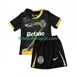 Camisola Júnior Sporting CP Quarto Equipamento 2024-2025 Manga Curta