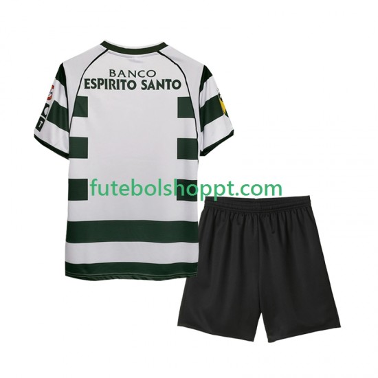 Camisola Júnior Sporting CP 2001 2003 Retro Principais Equipamento Manga Curta