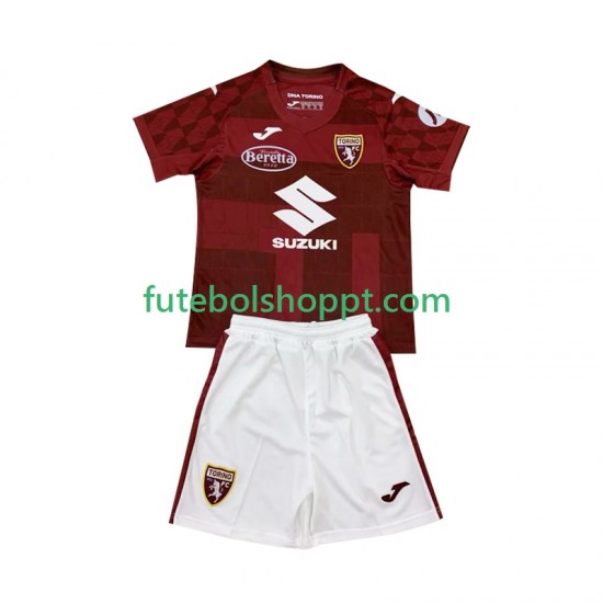 Camisola Júnior Torino Principais Equipamento 2024-2025 Manga Curta
