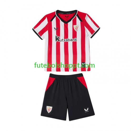 Camisola Júnior Athletic Bilbao Principais Equipamento 2026-2027 Manga Curta