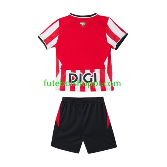 Camisola Júnior Athletic Bilbao Principais Equipamento 2026-2027 Manga Curta