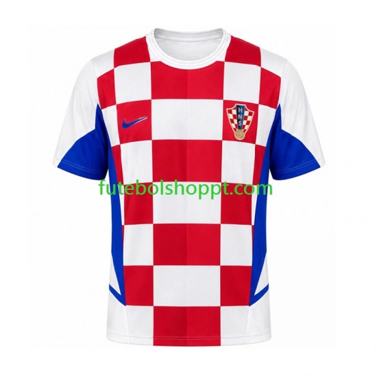 Camisola Homem Croácia Retro Principais Equipamento 2002 Manga Curta
