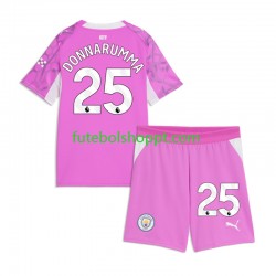 Camisola Júnior Manchester City Gianluigi Donnarumma Guarda-redes Alternativa Equipamento 2026-2027 Manga Curta