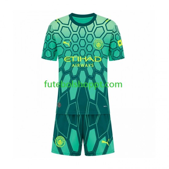 Camisola Júnior Manchester City Guarda-redes Principais Equipamento 2026-2027 Manga Curta
