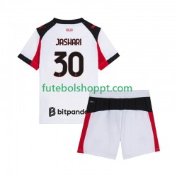 Camisola Júnior AC Milan Ardon Jashari 30 Alternativa Equipamento 2025-2026 Manga Curta