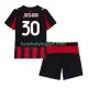 Camisola Júnior AC Milan Ardon Jashari 30 Principais Equipamento 2025-2026 Manga Curta