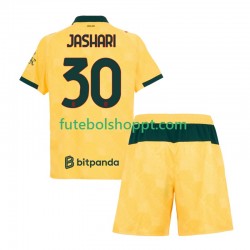 Camisola Júnior AC Milan Ardon Jashari 30 Terceiro Equipamento 2025-2026 Manga Curta