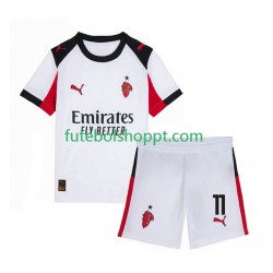Camisola Júnior AC Milan Christian Pulisic 11 Alternativa Equipamento 2025-2026 Manga Curta