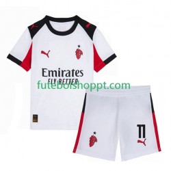 Camisola Júnior AC Milan Christian Pulisic 11 Alternativa Equipamento 2025-2026 Manga Curta