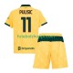 Camisola Júnior AC Milan Christian Pulisic 11 Terceiro Equipamento 2025-2026 Manga Curta