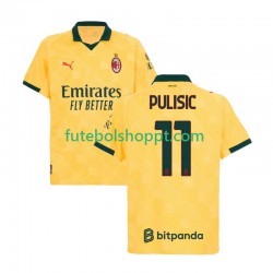 Camisola Homem AC Milan Christian Pulisic 11 Terceiro Equipamento 2025-2026 Manga Curta