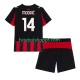 Camisola Júnior AC Milan Modrić Luca 14 Principais Equipamento 2025-2026 Manga Curta