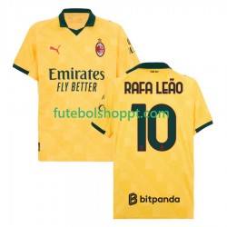Camisola Homem AC Milan Rafael Leao 10 Terceiro Equipamento 2025-2026 Manga Curta
