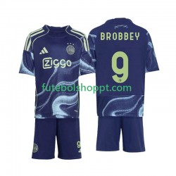 Camisola Júnior AFC Ajax Brian Brobbey 9 Alternativa Equipamento 2025-2026 Manga Curta
