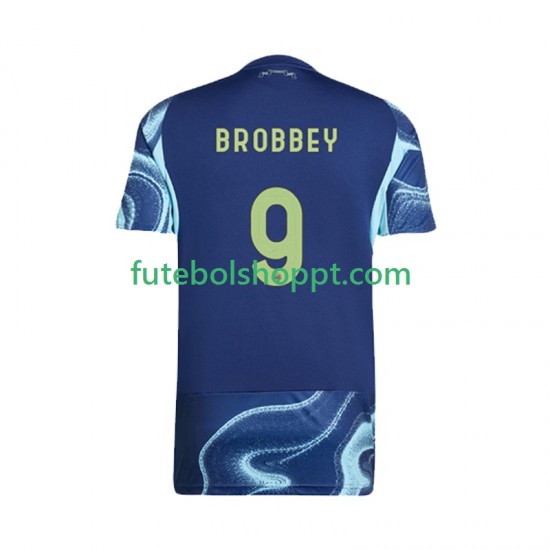 Camisola Homem AFC Ajax Brian Brobbey 9 Alternativa Equipamento 2025-2026 Manga Curta