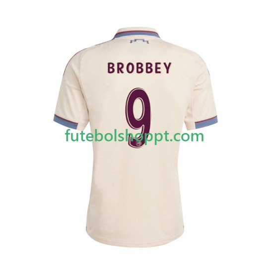 Camisola Homem AFC Ajax Brian Brobbey 9 Terceiro Equipamento 2025-2026 Manga Curta