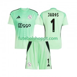 Camisola Júnior AFC Ajax Vitezslav Jaros 1 Guarda-redes Principais Equipamento 2025-2026 Manga Curta