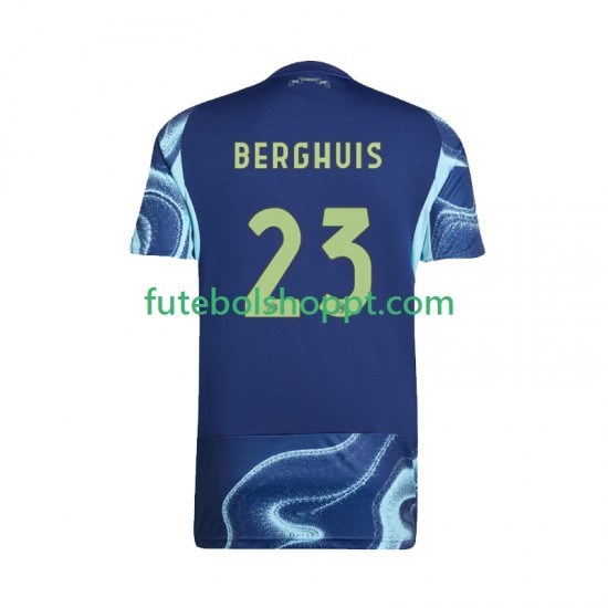 Camisola Homem AFC Ajax Steven Berghuis 23 Alternativa Equipamento 2025-2026 Manga Curta