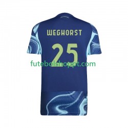 Camisola Homem AFC Ajax Wout Weghorst 25 Alternativa Equipamento 2025-2026 Manga Curta